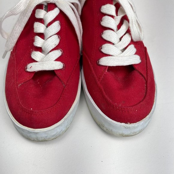 Polo Rlaph Lauren Red Lace up Shoes 8B - Picture 3 of 10
